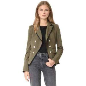 Veronica Beard William Cutaway Army Green Dickey Blazer Jacket - Size 6